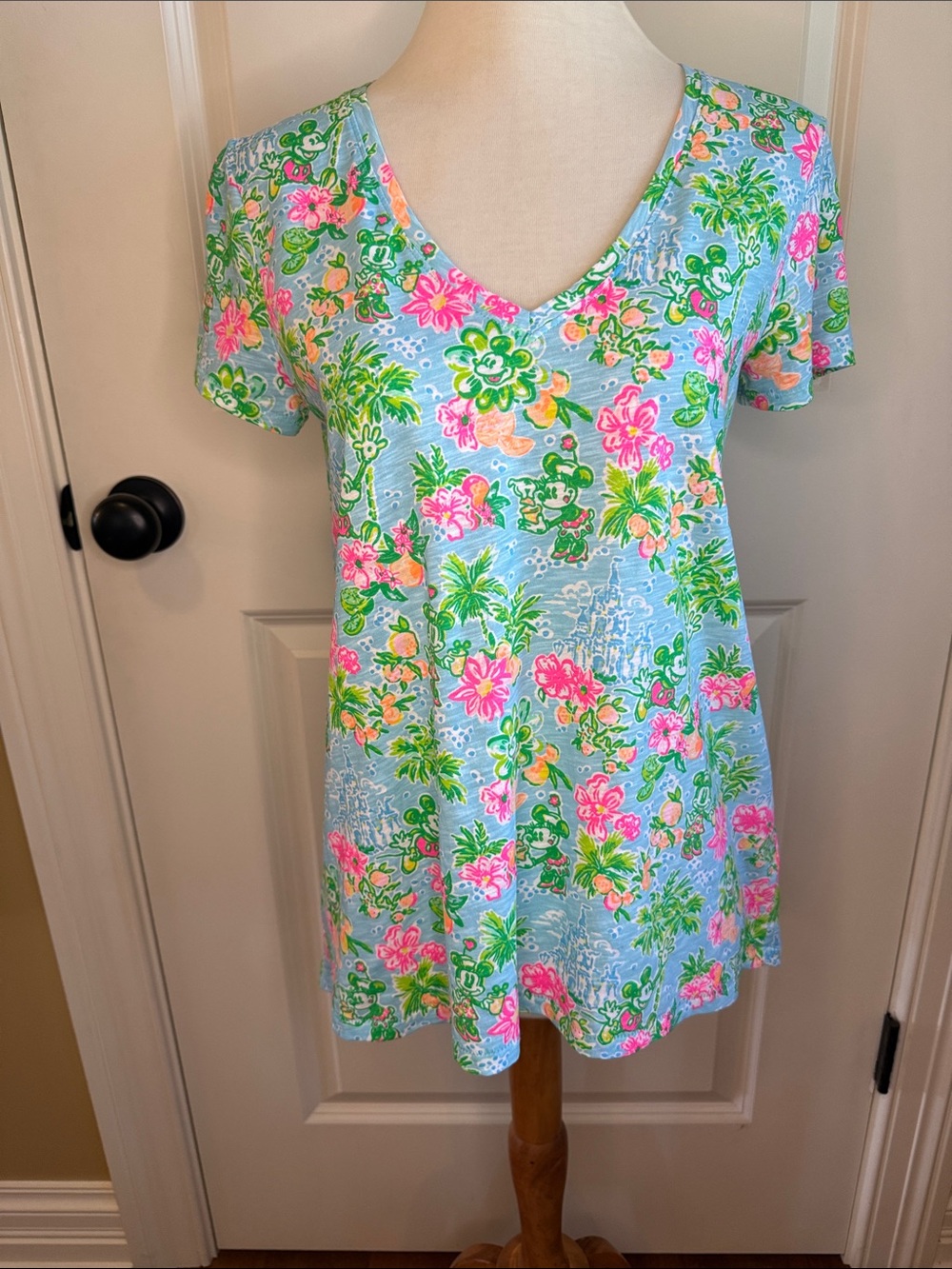 Disney X Lilly Pulitzer Etta V-Neck Tee Shirt